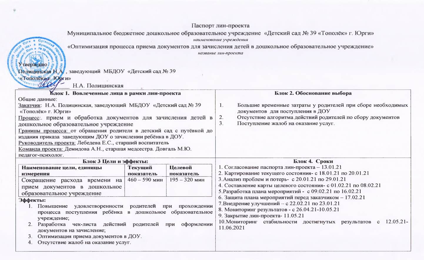 Муниципальное бюджетное дошкольное образовательное учреждение «Детский сад  № 39 «Тополёк» - Проект Бережливые технологи